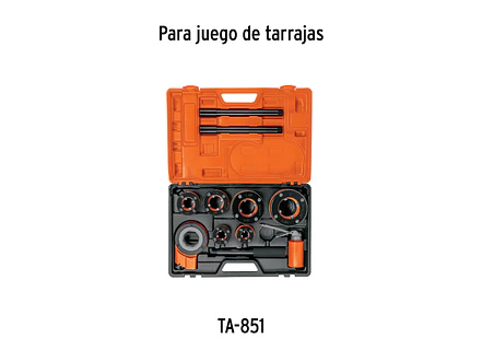 Cabezal para dado para tarrajas de 3/8 hasta 2