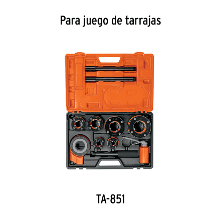 Cabezal para dado para tarrajas de 3/8 hasta 2
