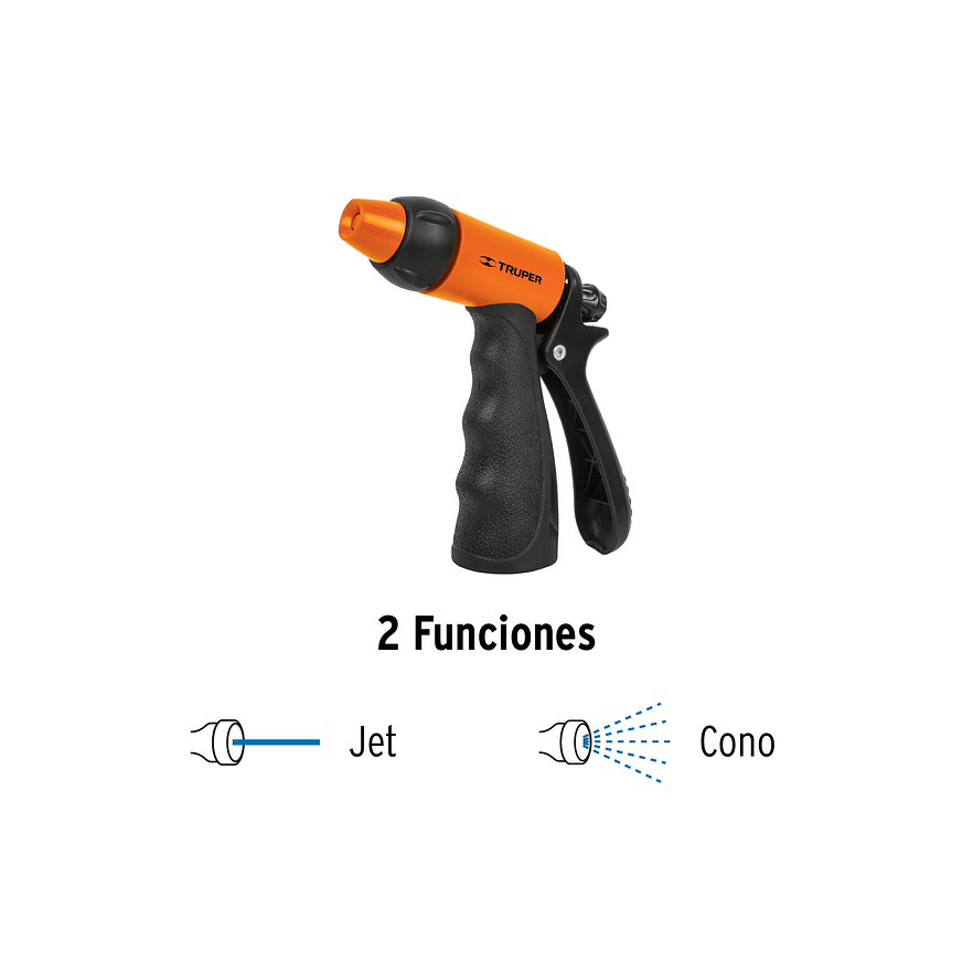 Combo de manguera MAN-15X1/RE y pistola PR-401, 15 m Truper 19750 - Foto 3 | aztools.co