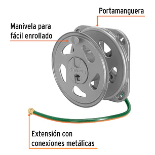 Porta Manguera Truper 10390, Capacidad de 50m