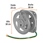 Porta Manguera Truper 10390, Capacidad de 50m - Miniatura 3