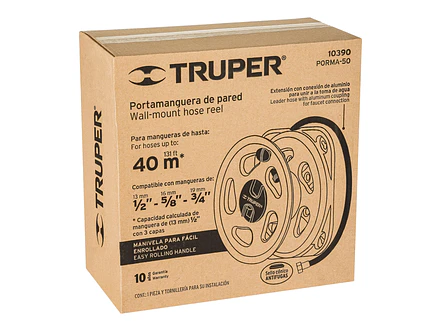Porta Manguera Truper 10390, Capacidad de 50m - Foto 4 | aztools.co