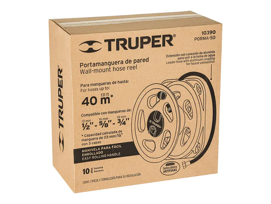 Porta Manguera Truper 10390, Capacidad de 50m - Foto 4 | aztools.co
