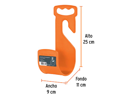 Gancho plástico para manguera de jardín, naranja Truper 100173 - Foto 3 | aztools.co