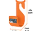 Gancho plástico para manguera de jardín, naranja Truper 100173 - Miniatura 3 | aztools.co