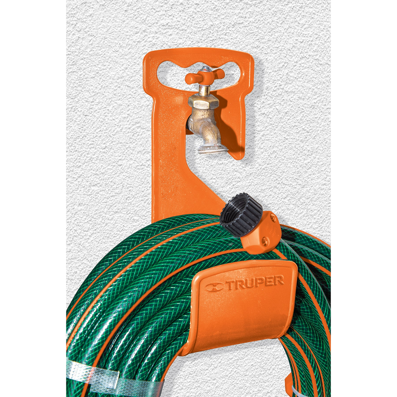 Gancho plástico para manguera de jardín, naranja Truper 100173 4