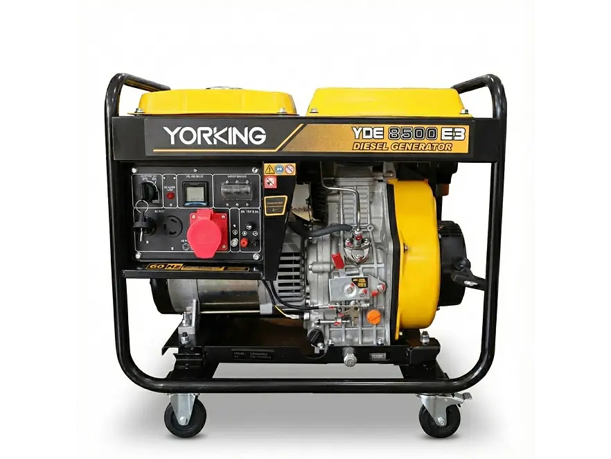 Planta Eléctrica Diésel Trifásica 7kVA YORKING YDE8500E3 Abierta - Foto 1 | aztools.co