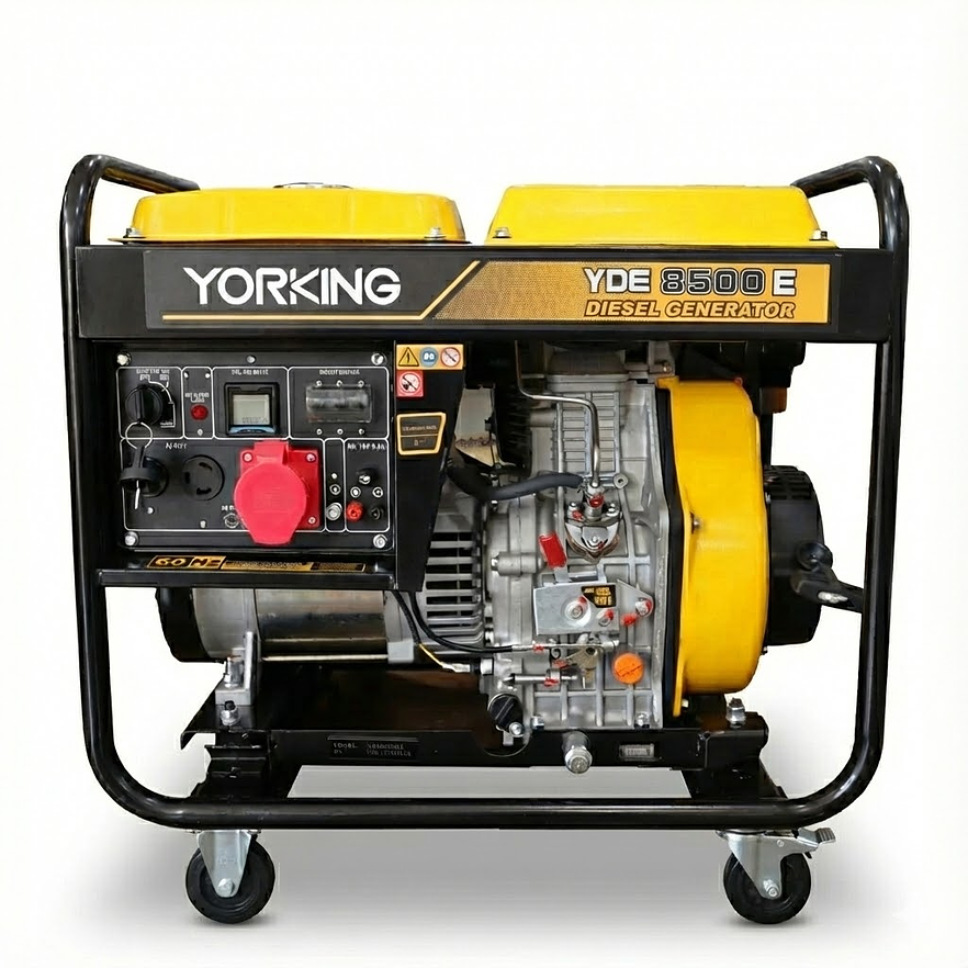 Planta eléctrica diésel bifásica 6.5KW YORKING YDE8500E 1