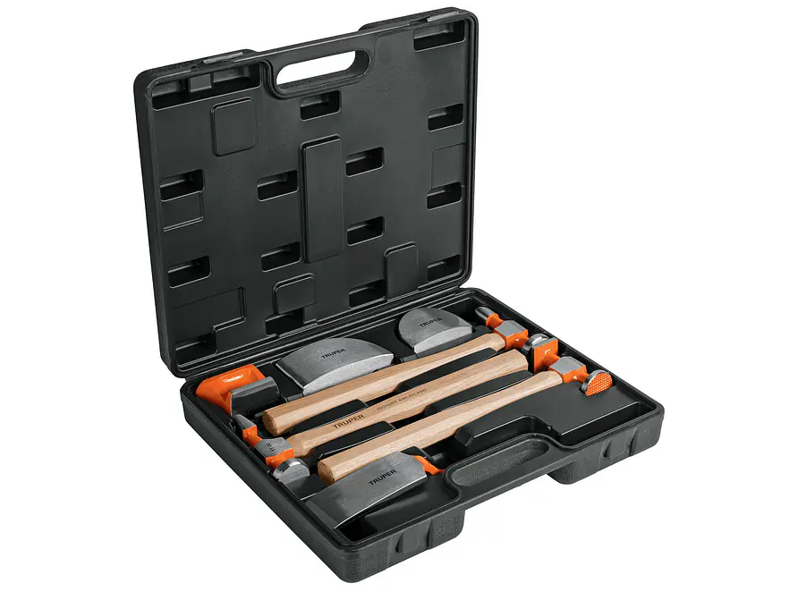 Juego 7 piezas de martillos y entibadores para hojalatero Truper 100785 - Foto 4 | aztools.co
