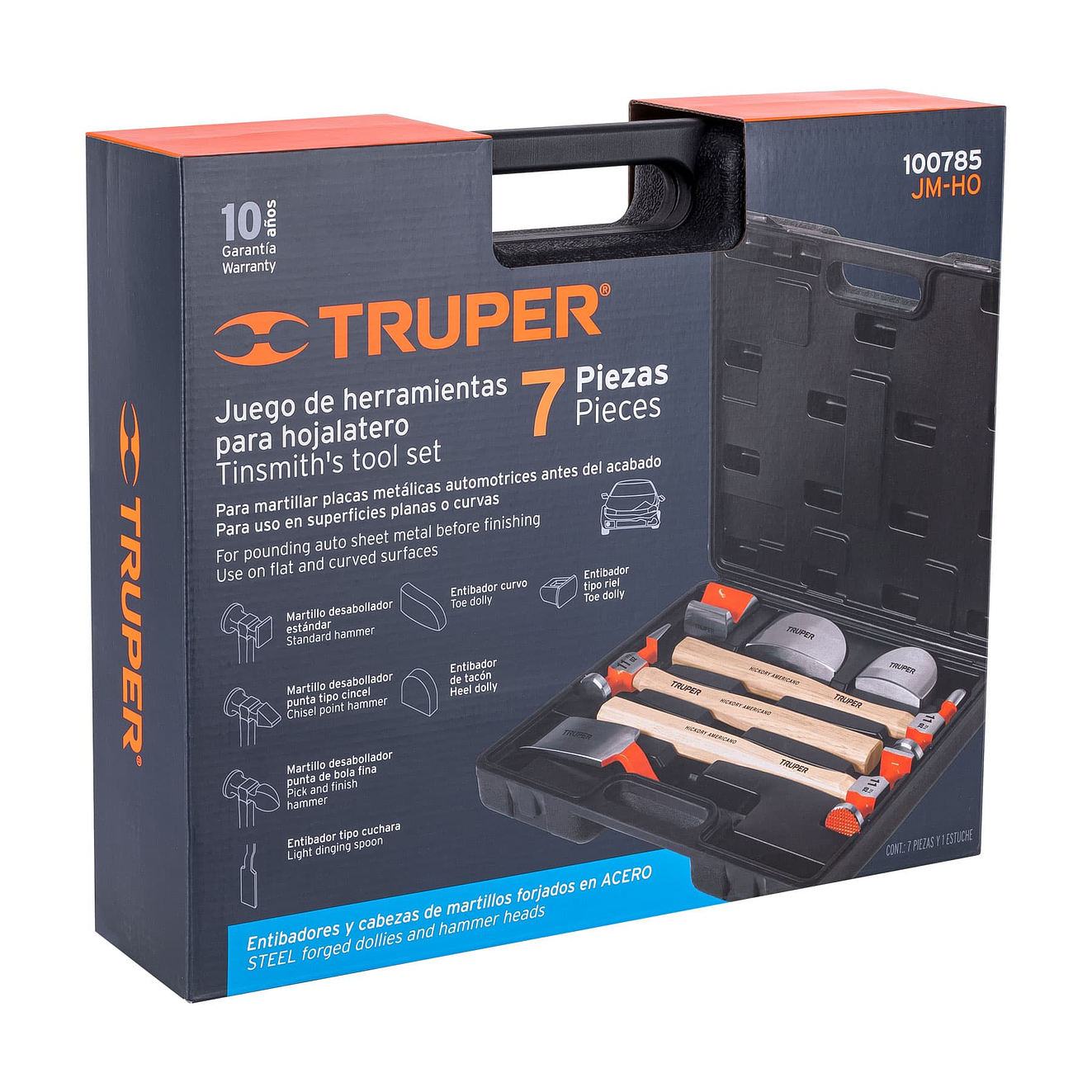 Juego 7 piezas de martillos y entibadores para hojalatero Truper 100785 5