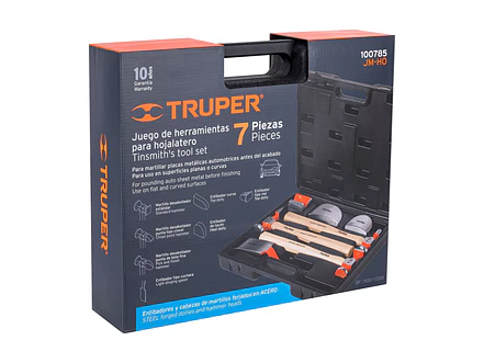 Juego 7 piezas de martillos y entibadores para hojalatero Truper 100785 - Foto 5 | aztools.co