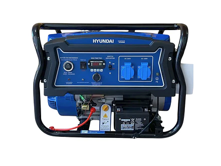 Generador Eléctrico Hyundai HYDG4950E, 4000W, a Gasolina Monofásica - Foto 1 | aztools.co