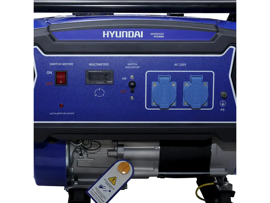 Generador Eléctrico Hyundai HYDG4050E, 3000W, a Gasolina Monofásica - Foto 2 | aztools.co