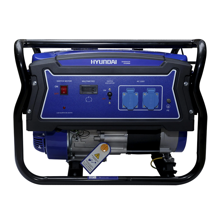 Generador Eléctrico Hyundai HYDG4050E, 3000W, a Gasolina Monofásica 1