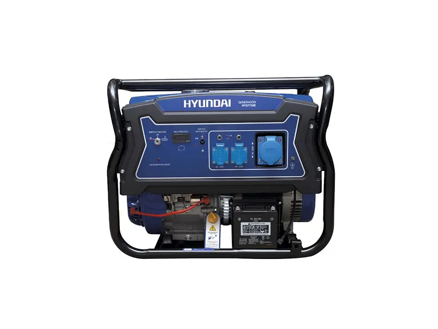 Generador Eléctrico Hyundai HYDG7750E 6250W a Gasolina, Monofásica  - Foto 3 | aztools.co
