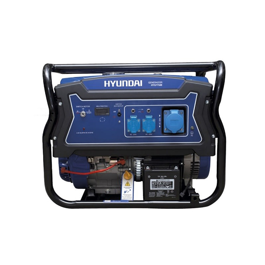 Generador Eléctrico Hyundai HYDG7750E 6250W a Gasolina, Monofásica  3