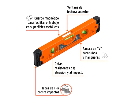 Nivel torpedo magnético 9