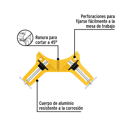 Prensa esquinera de 3