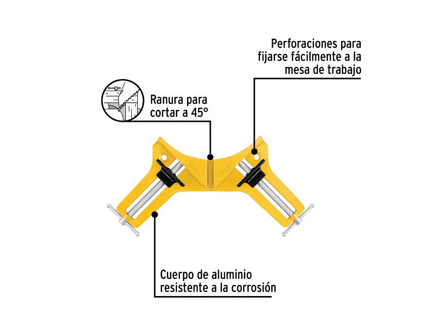 Prensa esquinera de 3