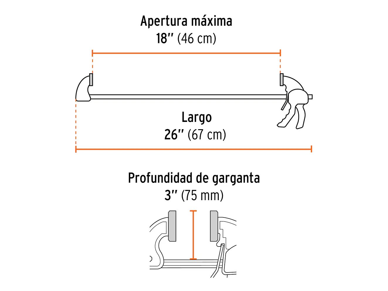 Prensa de Ajuste Rápido Truper 102629, 18