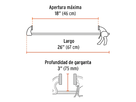 Prensa de Ajuste Rápido Truper 102629, 18