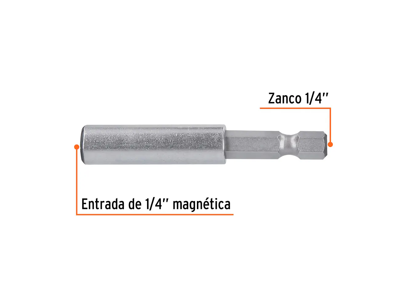 Estuche con 5 Extensiones Magnéticas Truper 11867, de 60 mm - Foto 2 | aztools.co