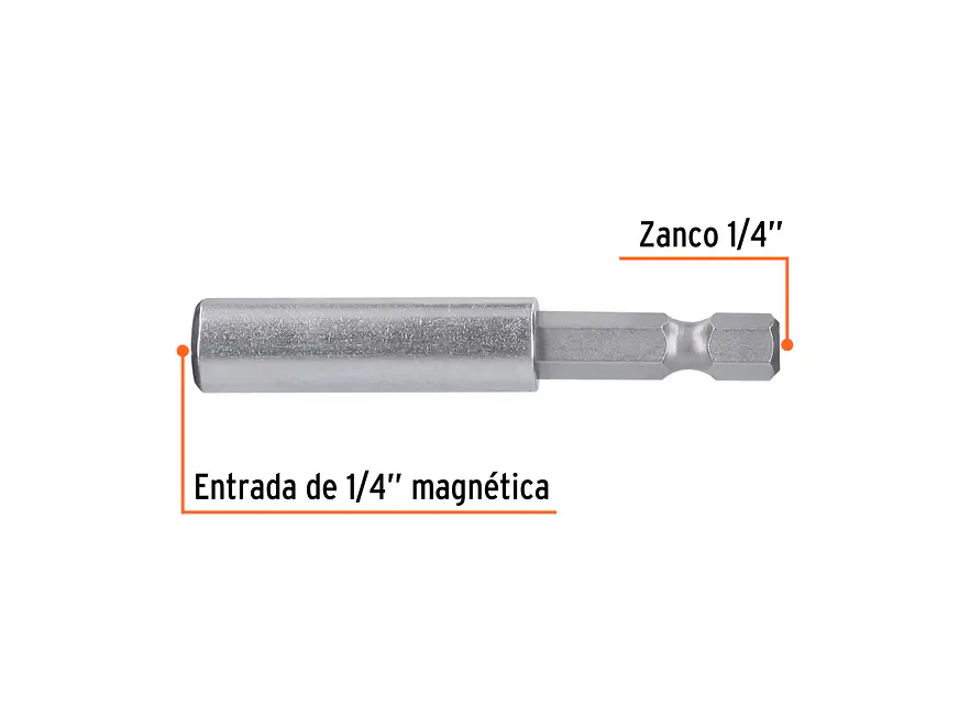 Estuche con 5 Extensiones Magnéticas Truper 11867, de 60 mm - Foto 2 | aztools.co