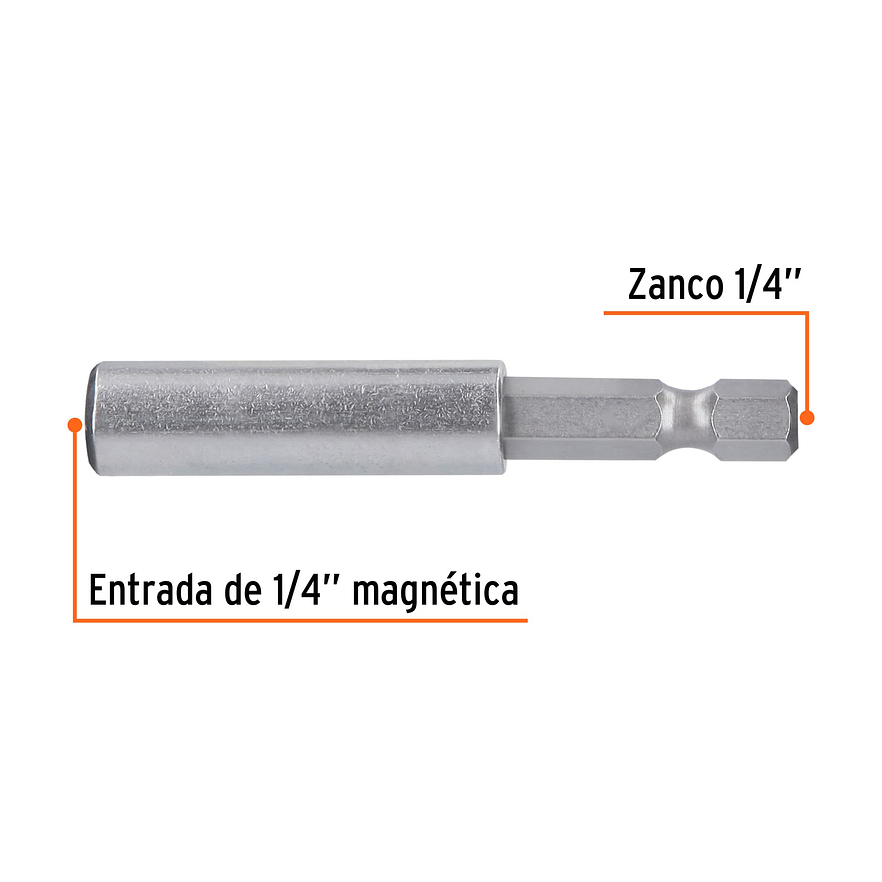 Estuche con 5 Extensiones Magnéticas Truper 11867, de 60 mm 2
