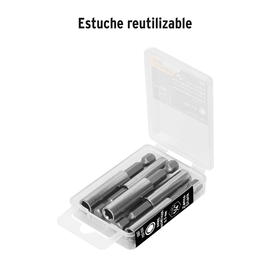 Estuche con 5 Extensiones Magnéticas Truper 11867, de 60 mm 4