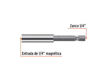 Estuche con 5 Extensiones Magnéticas Truper 11869, de 70 mm - Foto 2 | aztools.co