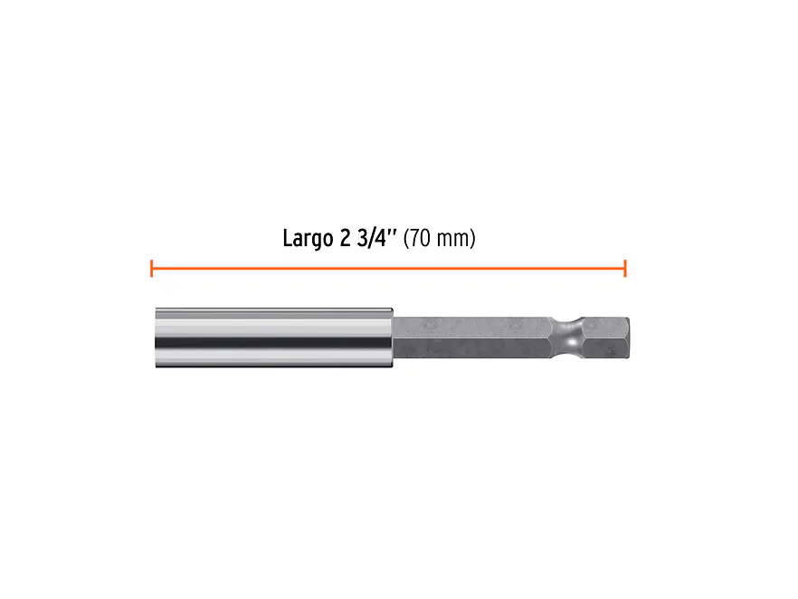 Estuche con 5 Extensiones Magnéticas Truper 11869, de 70 mm - Foto 4 | aztools.co