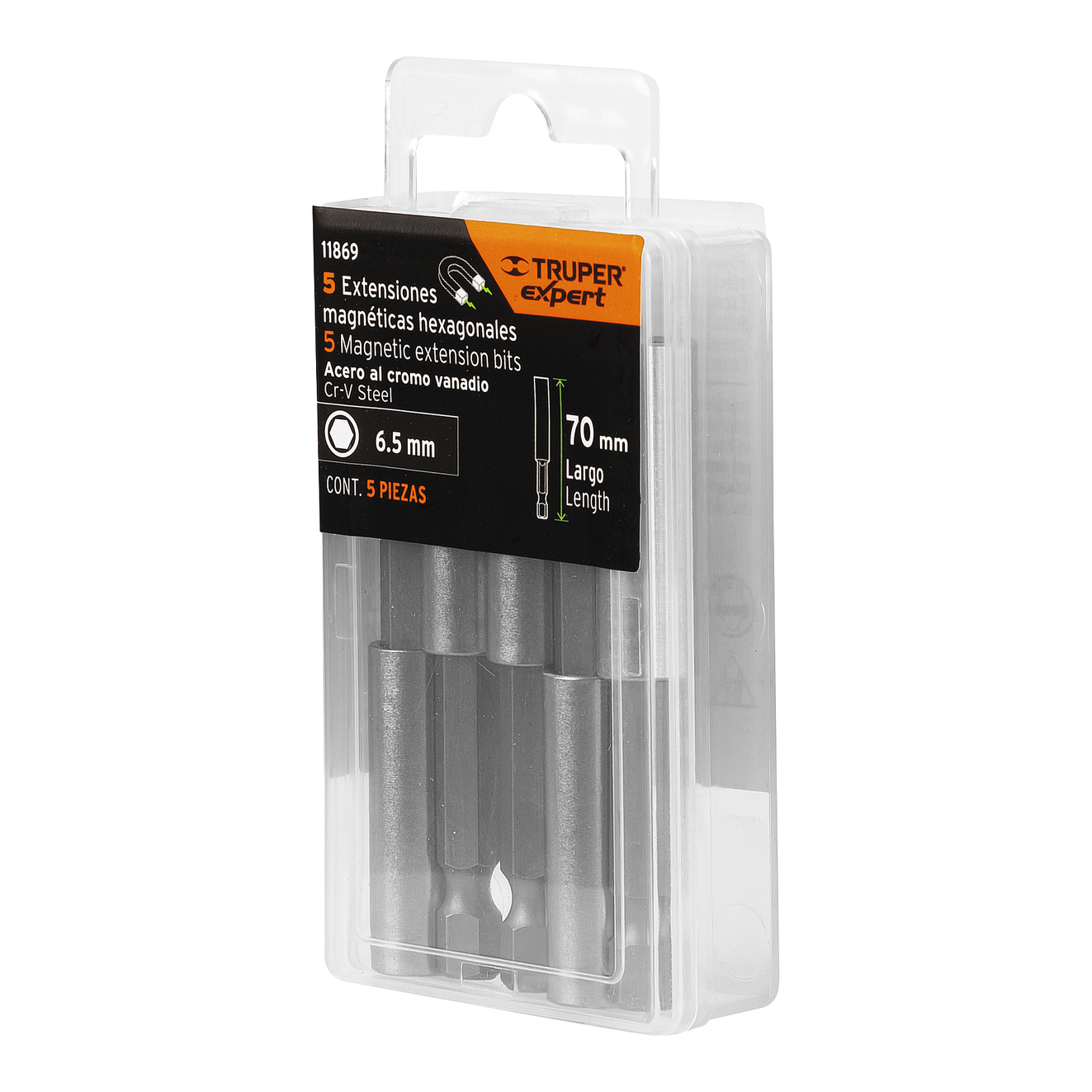 Estuche con 5 Extensiones Magnéticas Truper 11869, de 70 mm 6