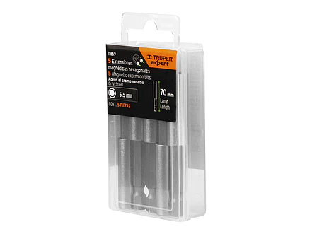 Estuche con 5 Extensiones Magnéticas Truper 11869, de 70 mm - Foto 6 | aztools.co