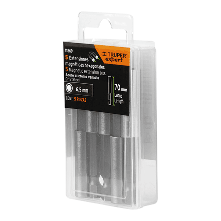 Estuche con 5 Extensiones Magnéticas Truper 11869, de 70 mm 6