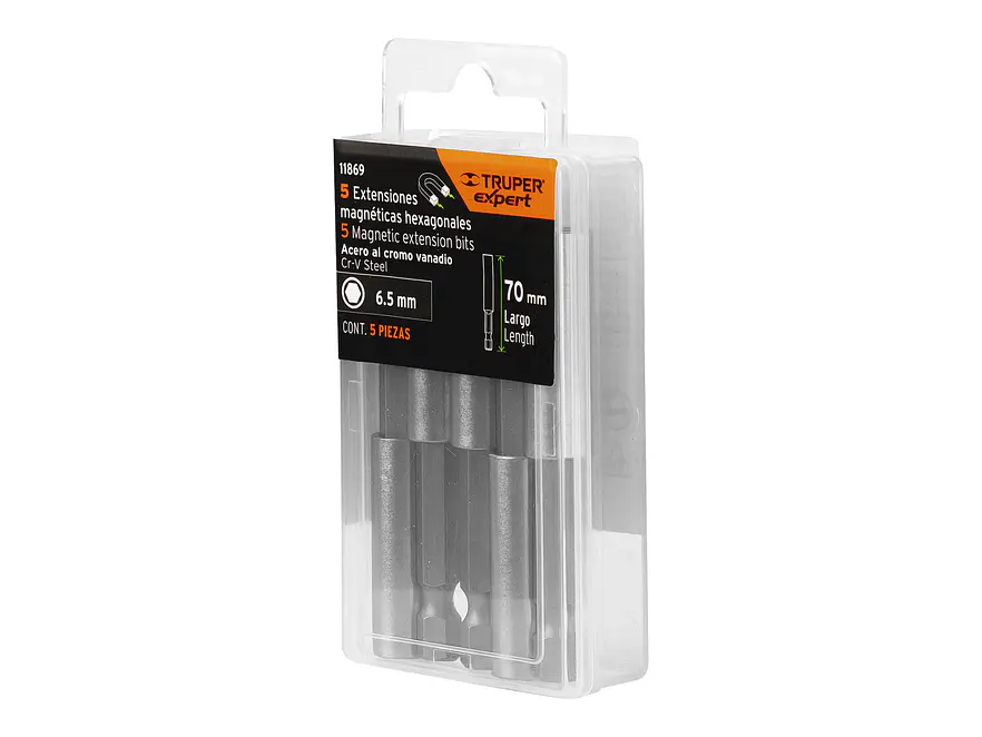 Estuche con 5 Extensiones Magnéticas Truper 11869, de 70 mm - Foto 6 | aztools.co