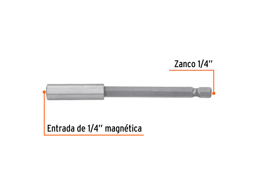 Estuche con 5 Extensiones Magnéticas Truper 11871, de 100 mm - Foto 3 | aztools.co