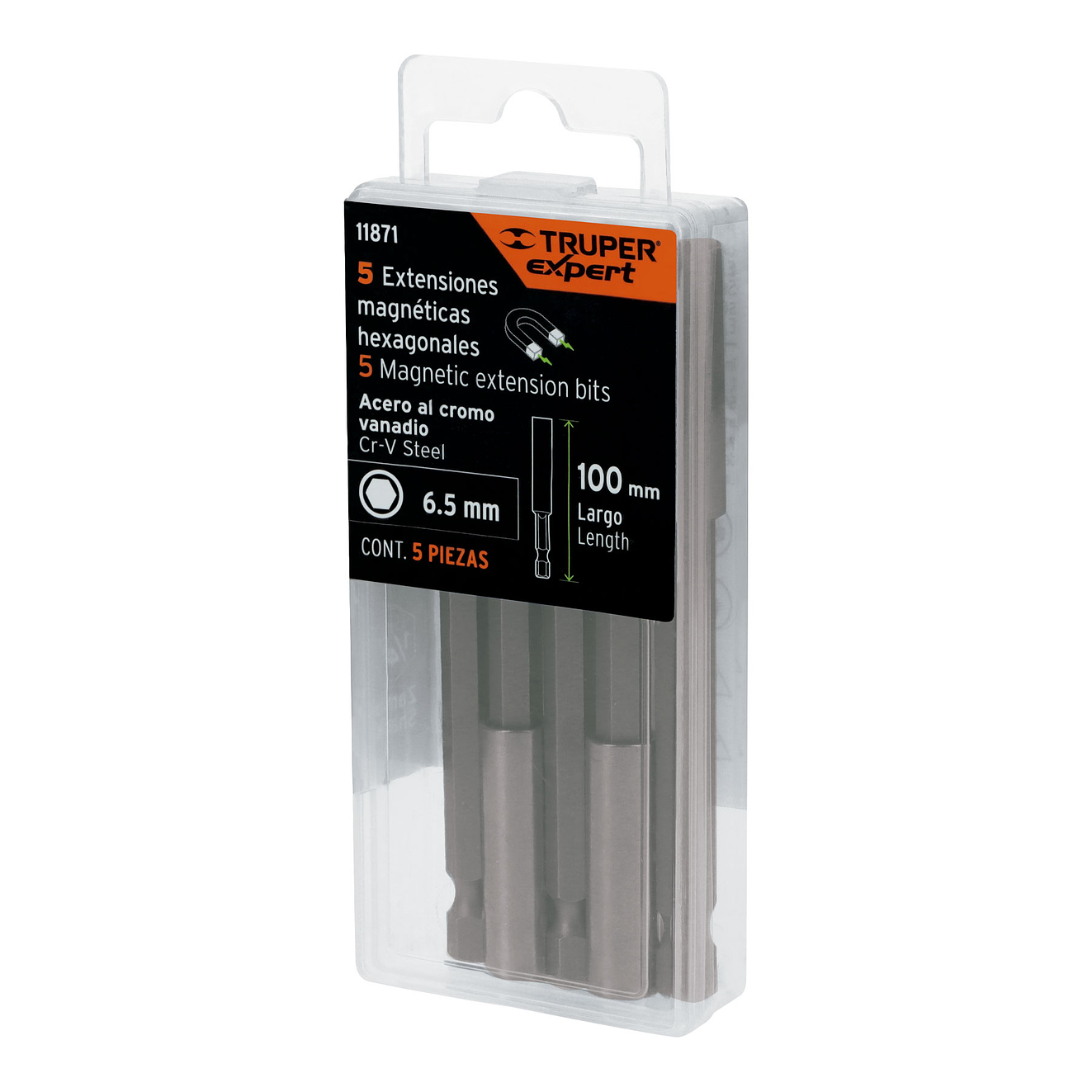 Estuche con 5 Extensiones Magnéticas Truper 11871, de 100 mm 6