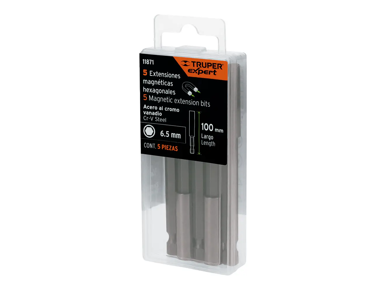 Estuche con 5 Extensiones Magnéticas Truper 11871, de 100 mm - Foto 6 | aztools.co