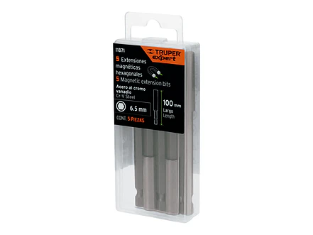 Estuche con 5 Extensiones Magnéticas Truper 11871, de 100 mm - Foto 6 | aztools.co