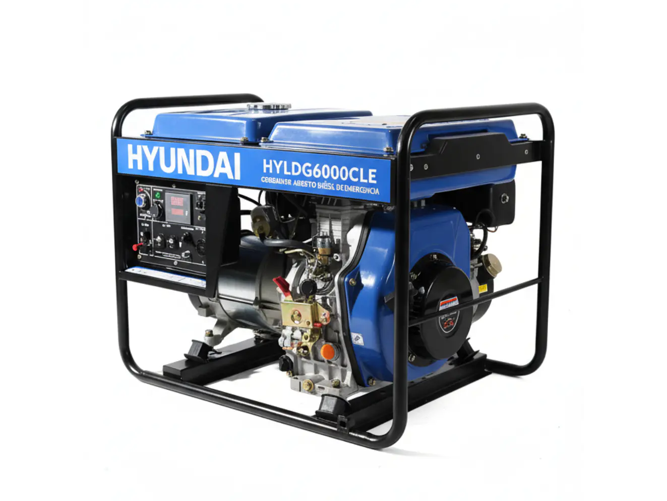 Planta Eléctrica Hyundai HYLDG6000CL 5500W Diésel, Monofásica y Abierta 110/220v - Foto 2 | aztools.co