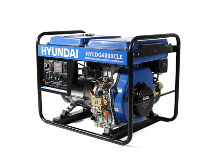 Planta Eléctrica Hyundai HYLDG6000CL 5500W Diésel, Monofásica y Abierta - Foto 1 | aztools.co