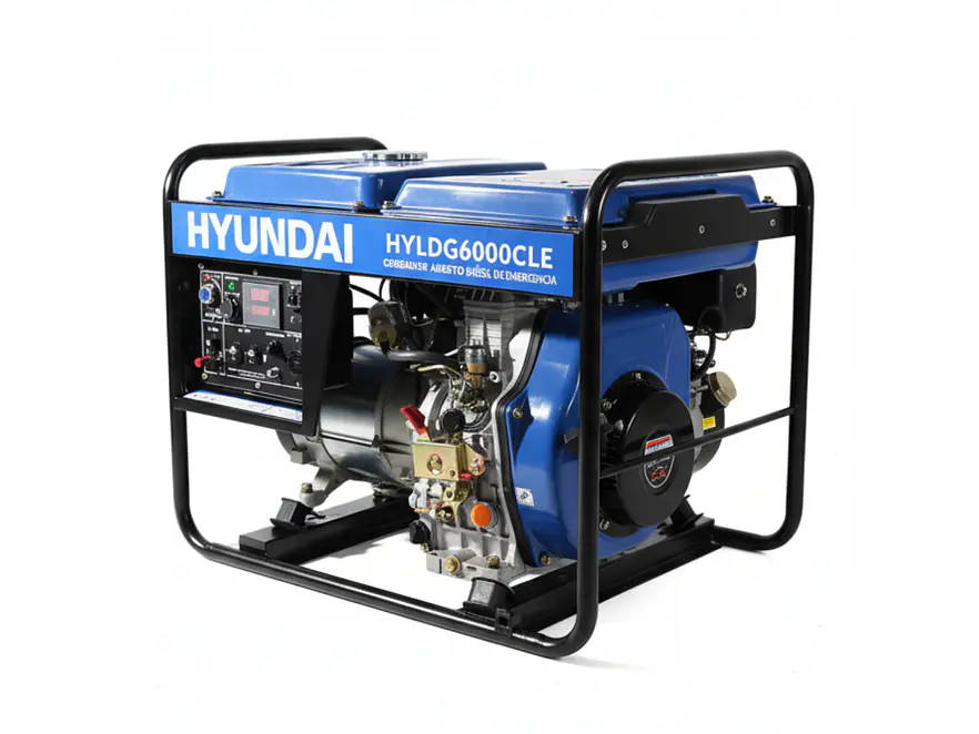 Planta Eléctrica Hyundai HYLDG6000CL 5500W Diésel, Monofásica y Abierta - Foto 1 | aztools.co