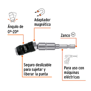 Extensión magnética articulada 3 1/2