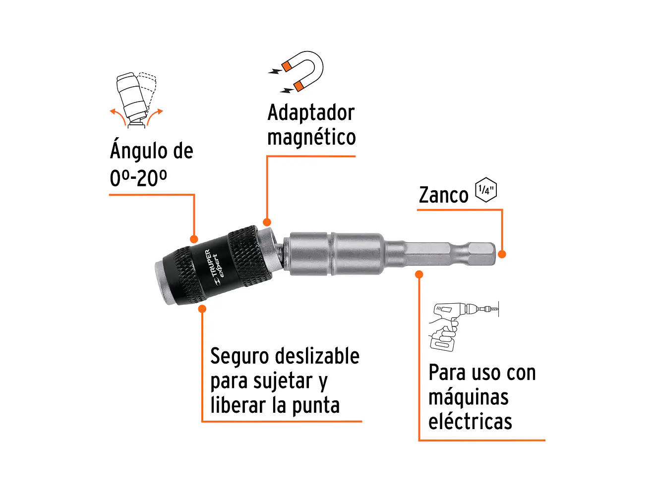 Extensión Magnética Articulada 4 3/4