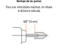 Juego de 4 piedras montadas zanco 1/4