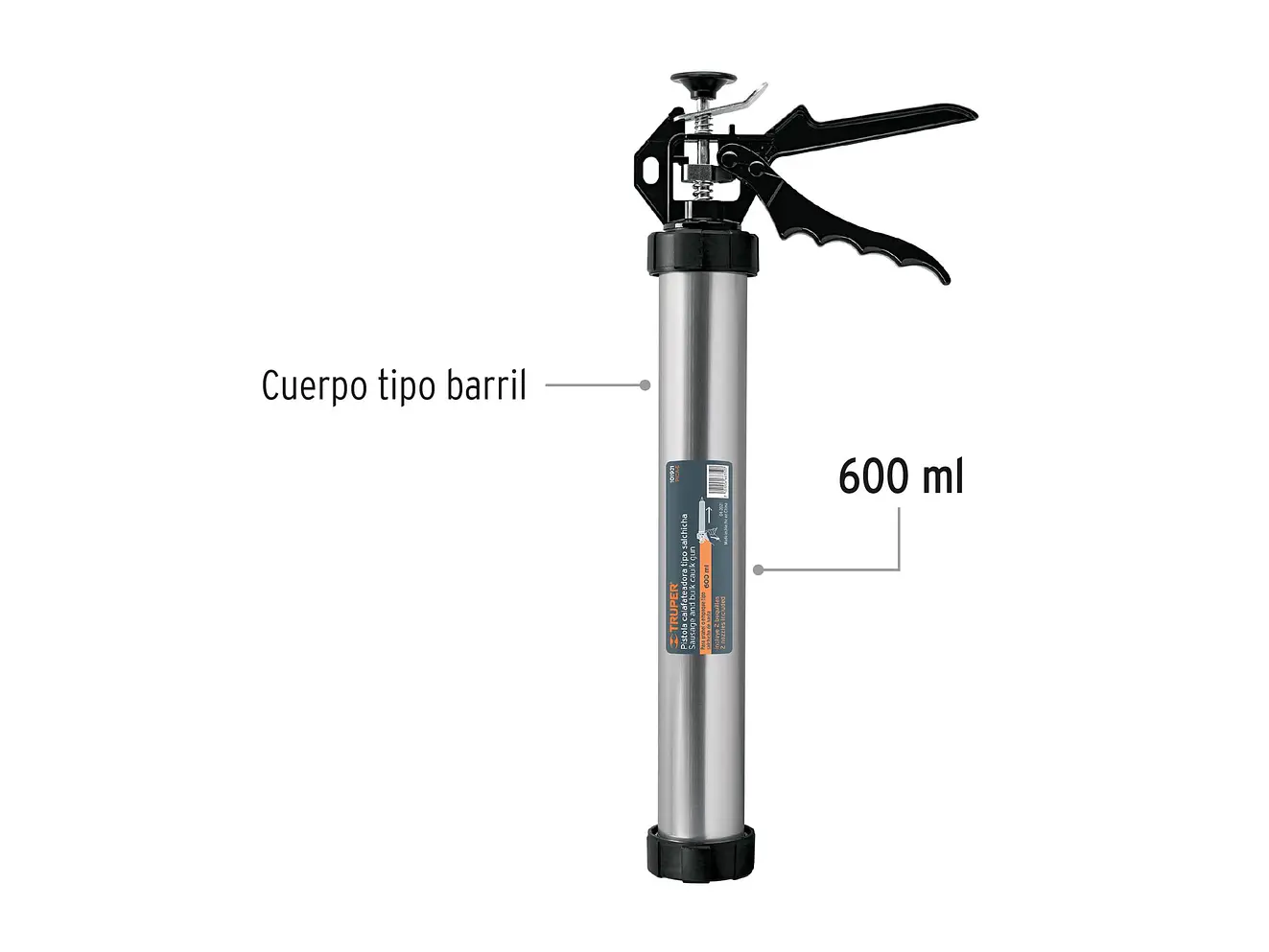 Pistola calafateadora para salchicha de 600 ml Truper 101931 - Foto 2 | aztools.co