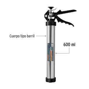 Pistola calafateadora para salchicha de 600 ml Truper 101931