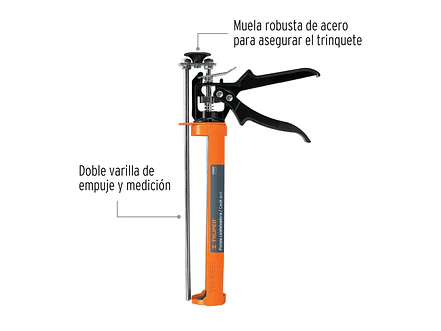 Pistola calafateo tipo esqueleto, reforzada Truper 17558 - Foto 2 | aztools.co