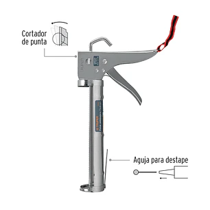 Pistola calafateadora con cremallera Truper 101400