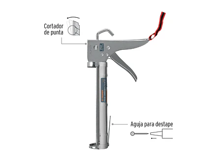 Pistola calafateadora con cremallera Truper 101400 - Foto 2 | aztools.co